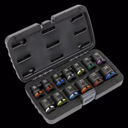 Impact Socket Set 13pc 1/2"Sq Drive Metric