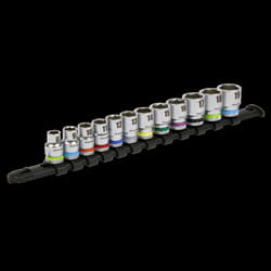 Socket Set 12pc 3/8&quot;Sq Drive 6pt WallDrive&#174; Metric