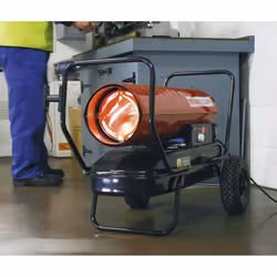 Sealey Space Warmer&reg; Kerosene/Diesel Heater with Wheels 135,000Btu/hr AB1258