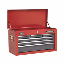 Sealey American PRO® Topchest 6 Drawer - Red/Grey AP2201BB