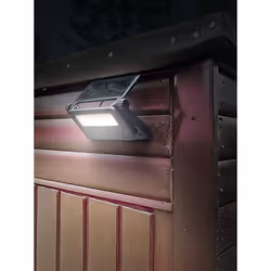 Extra-Slim Solar Floodlight with Wall Bracket 16W SMD LED - LED16S, Black
