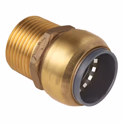 Sealey SharkBite&reg; Brass Straight Adaptor 22mm x 3/4"BSPT SBA22BSA - Additional view 6