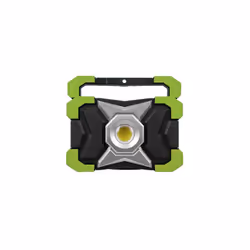 COB LED Portable Floodlight, 15W and Power Bank - LED1500PB, Black/Green