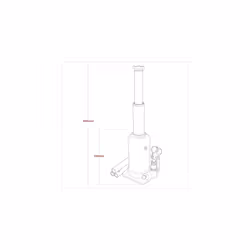 Sealey, 5 Tonne Bottle Jack with Telescopic Ram - PTBJ5S - Additional view 4
