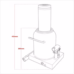 Sealey Viking Bottle Jack 50 Tonne PBJ50S