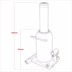 Sealey Bottle Jack 30 Tonne PBJ30S