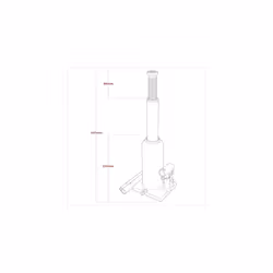 8 Tonne Bottle Jack - PBJ8S - Additional view 5