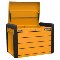 Sealey Superline PRO® Push-to-Open Topchest 4-Drawer - Orange APPD4O