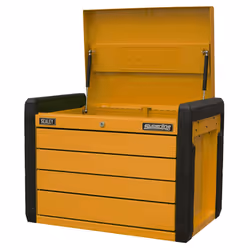 Sealey Superline PRO&reg; Push-to-Open Topchest 4-Drawer - Orange APPD4O - Additional view 4