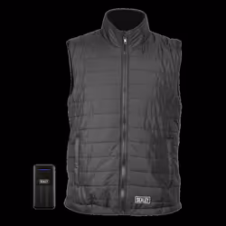 5V Heated Puffy Gilet - 44&quot; to 52&quot; Chest with Power Bank 10Ah