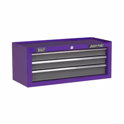 Sealey American PRO® Mid-Box Tool Chest 3 Drawer - Purple/Grey AP22309BBCP