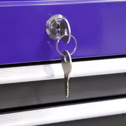 Sealey American PRO&reg; Mid-Box Tool Chest 3 Drawer - Purple/Grey AP22309BBCP