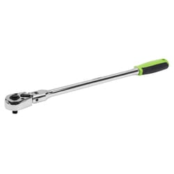 Siegen Extra-Long Flexi-Head Ratchet Wrench 1/4" Sq Drive - Flip Reverse 90 Pivot Head - S01257