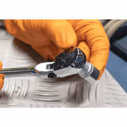 Siegen Extra-Long Flexi-Head Ratchet Wrench 1/4" Sq Drive - Flip Reverse 90 Pivot Head - S01257 - Additional view 4