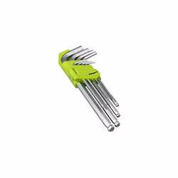 Siegen Long Ball-End Hex Key Set, 9pc - Metric - S01260
