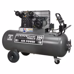 Sealey Premier 200L Belt Drive Air Compressor with Front Control Panel 3hp SAC3203B