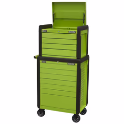 Sealey Superline PRO&reg; Push-To-Open Topchest & Rollcab Combination 11 Drawer - Green APPDSTACKG - Additional view 6