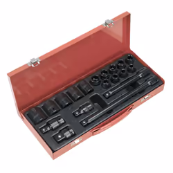 Sealey Premier Impact Socket Set 1/2"Sq Drive 19pc AK5619M