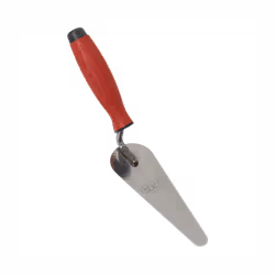 Stainless Steel Narrow Gauging Trowel Rubber Handle 160mm