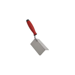 120 x 60mm Stainless Steel External Corner Trowel, Rubber Handle - T1803