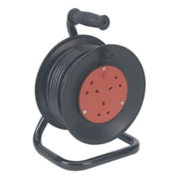 Sealey 15m Cable Reel with Thermal Trip 4 x 230V BCR153T