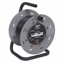 Sealey 15m Cable Reel with Thermal Trip 4 x 230V BCR153T