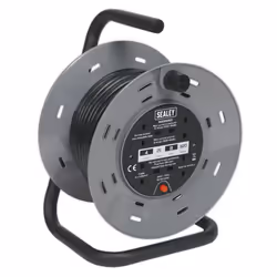 Sealey 25m Cable Reel with Thermal Trip 4 x 230V BCR25