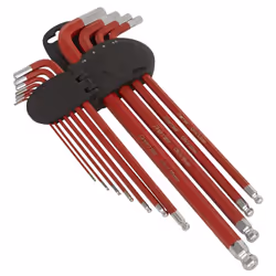 Sealey Premier Extra-Long Ball-End Hex Key Set 11pc AK7164