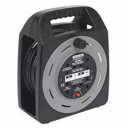 Sealey 25m Box Type Cable Reel with Thermal Trip 4 x 230V BCR25CB