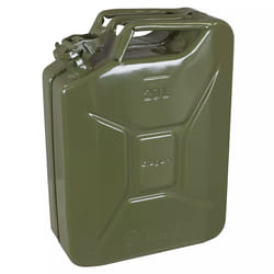 SEALEY JERRY CAN FUEL 20 LITRE 20L METAL PETROL DIESEL 20L ARMY CONTAINER JCY20G