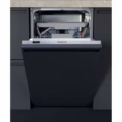 Hotpoint HSIC 3M19 C UK N, Fully built-in, Full size (60 cm), Silver, Silver, Buttons, LED