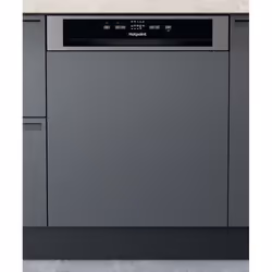 Hotpoint HBC 2B19 X UK N, Semi built-in, Full size (60 cm), Stainless steel, Stainless steel, Buttons, 1.3 m