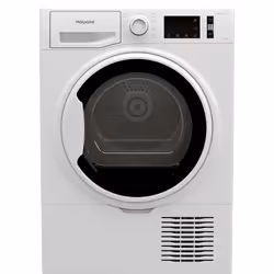 Hotpoint H3 D91WB UK, Freestanding, Front-load, Condensation, White, Rotary, Right