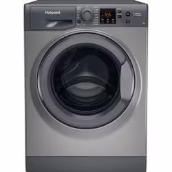 Hotpoint Freestanding Washing Machine NSWF 743U GG UK N, Front-load, 7 kg, B, 76 dB, 1351 RPM, D