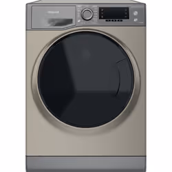 Hotpoint NDD 8636 GDA UK, Front-load, Freestanding, Graphite, Left, Graphite, Buttons, Rotary, Touch