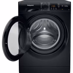 Hotpoint 8kg Washing Machine Freestanding Black With 1600rpm & Woolcare