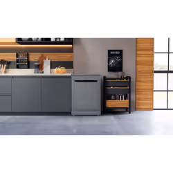 Hotpoint Freestanding Dishwasher 60cm Grey-Silver With Adjustable Baskets - Additional view 6