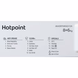 Hotpoint BI WDHG 861485 UK washer dryer Built-in Front-load White D - Additional view 4