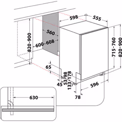 Hotpoint Integrated Dishwasher H7IC16M6 UK - Additional view 7