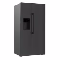 Hotpoint HPG26574WXBR5UK side-by-side refrigerator Freestanding 571 L D Graphite, Grey, Silver, Stainless steel