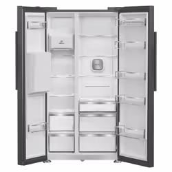 Hotpoint HPG26574WXBR5UK side-by-side refrigerator Freestanding 571 L D Graphite, Grey, Silver, Stainless steel