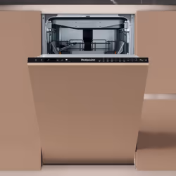 Hotpoint HP6IC11BS7LA0UK, Fully built-in, Slimline (45 cm), Black, Buttons, 1.3 m, 1.55 m