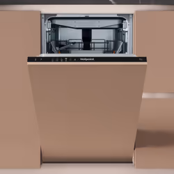 Hotpoint HP4ID11CS80UK, Fully built-in, Slimline (45 cm), Black, Buttons, 1.3 m, 1.55 m
