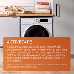 Hotpoint NDD 10748 DA UK washer dryer Freestanding Front-load White C