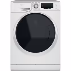 Hotpoint NDD 11748 DA UK, Front-load, Freestanding, White, Left, White, Buttons, Rotary