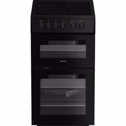 Hotpoint HTE5VCB, Black, Rotary, Black, Metal, Metal, Front