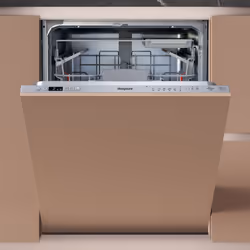 Hotpoint H3IC14BN7A0UK, Fully built-in, Full size (60 cm), Standard (80 - 85 cm), Silver, Buttons, LED