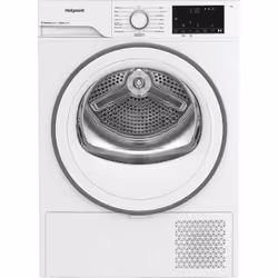 Hotpoint C HD 93M WW UK, Freestanding, Front-load, Heat pump, White, Buttons, Rotary, Right