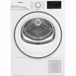 Hotpoint C HD 94M WW UK, Freestanding, Front-load, Heat pump, White, Rotary, Touch, Right