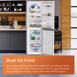 Hotpoint Dual No Frost HPKF 5351 XP4UK fridge-freezer Freestanding 351 L E Silver - Additional view 7